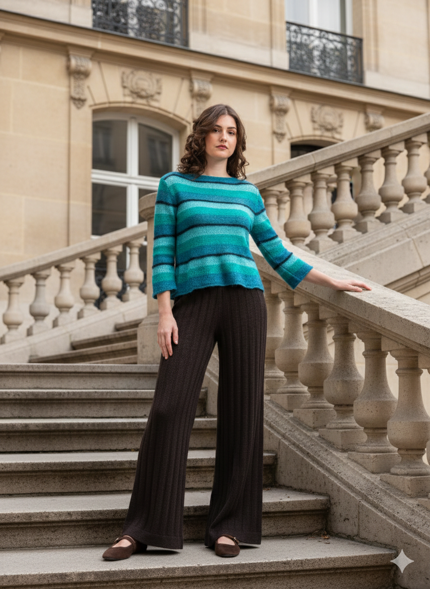 Maglia Mohair Rigata