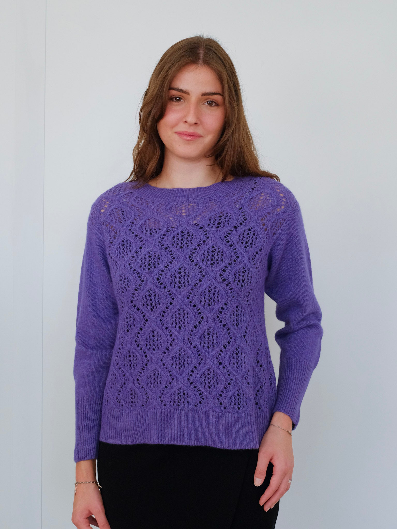 Maglia con Lavorazione Punto Pizzo