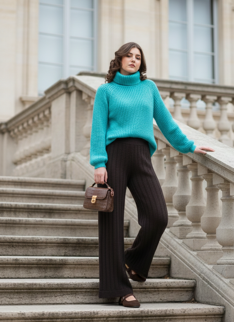 Maglione Dolcevita in Mohair