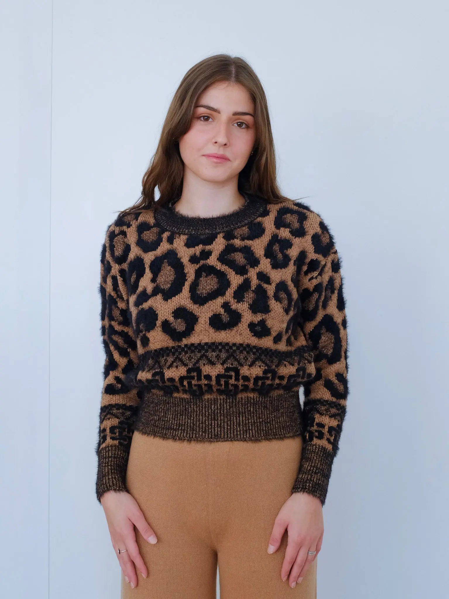 Maglione Jacquard girocollo A.MA DI COLLODEL MARA