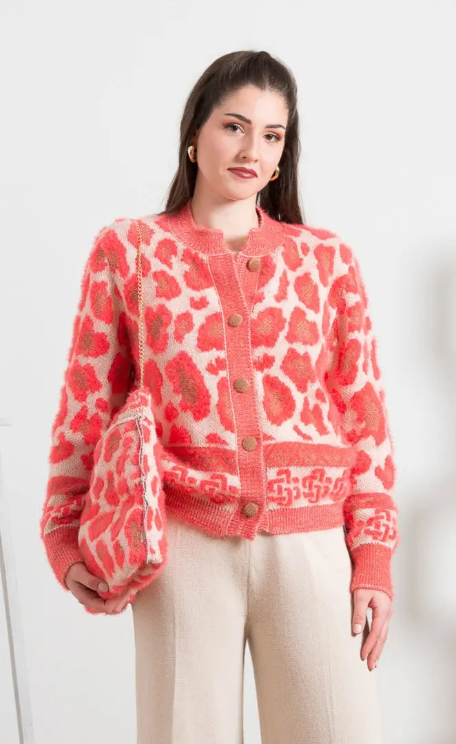 Cardigan Jacquard A.MA DI COLLODEL MARA