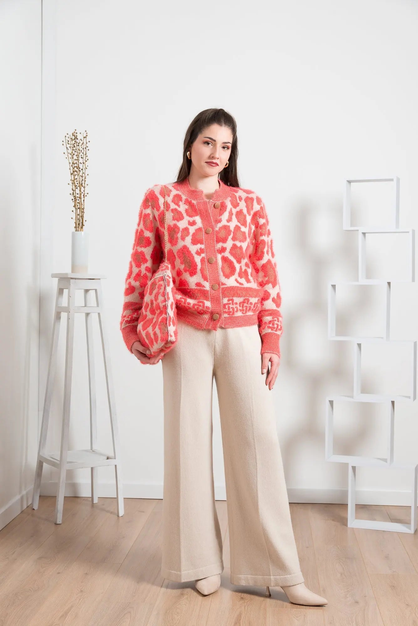 Cardigan Jacquard A.MA DI COLLODEL MARA