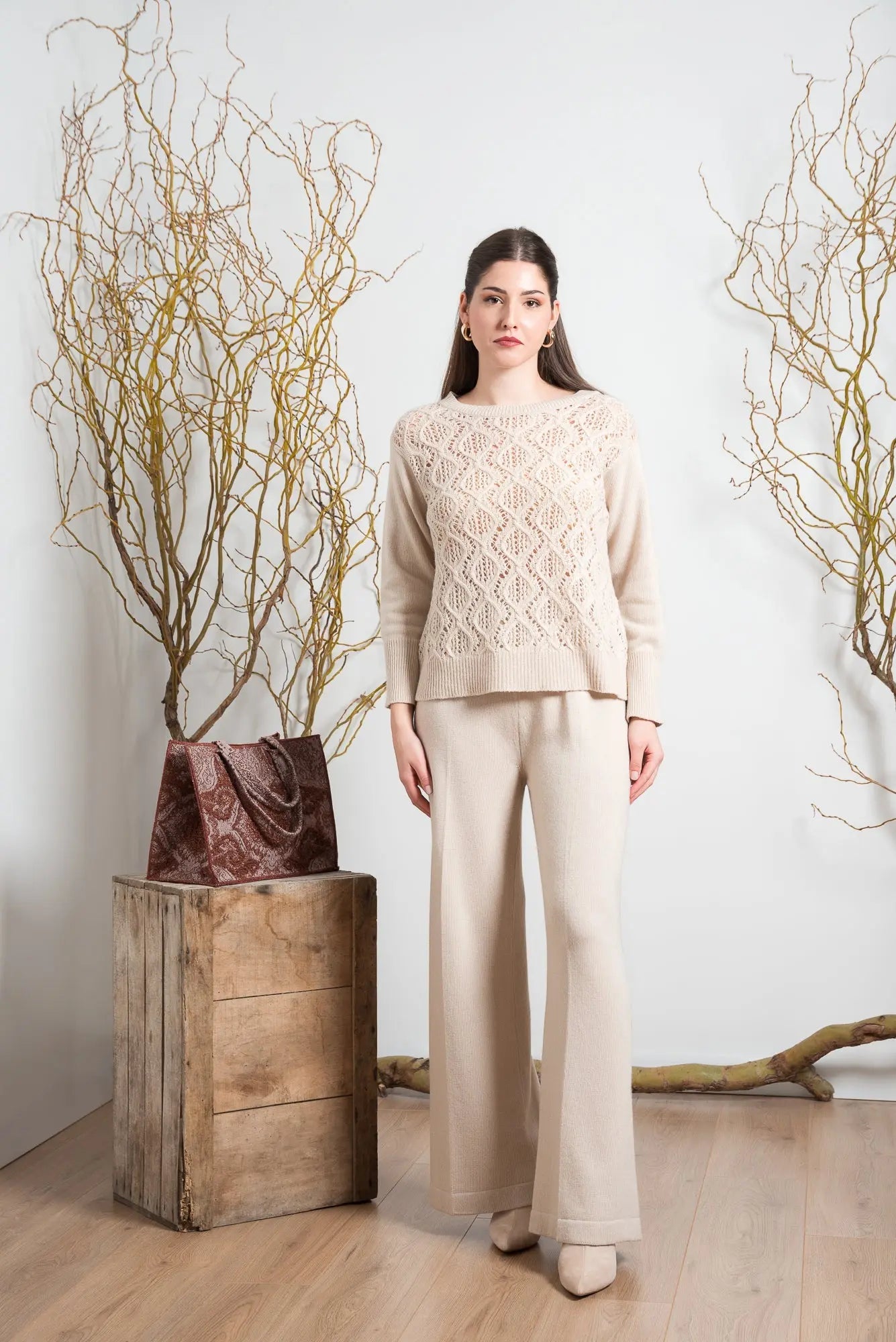 Maglia con Lavorazione Punto Pizzo A.MA DI COLLODEL MARA