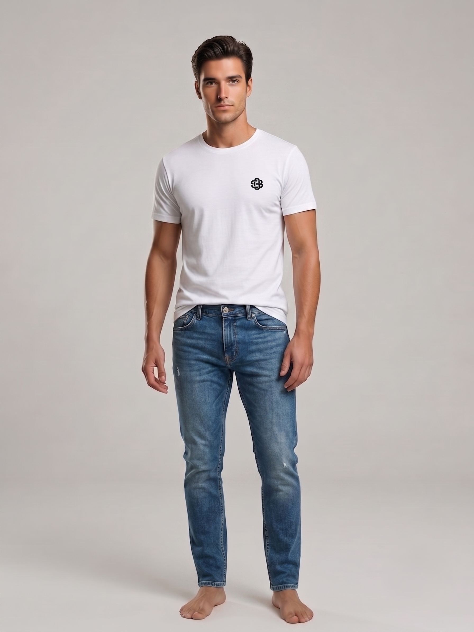 T-shirt unisex puro cotone con logo
