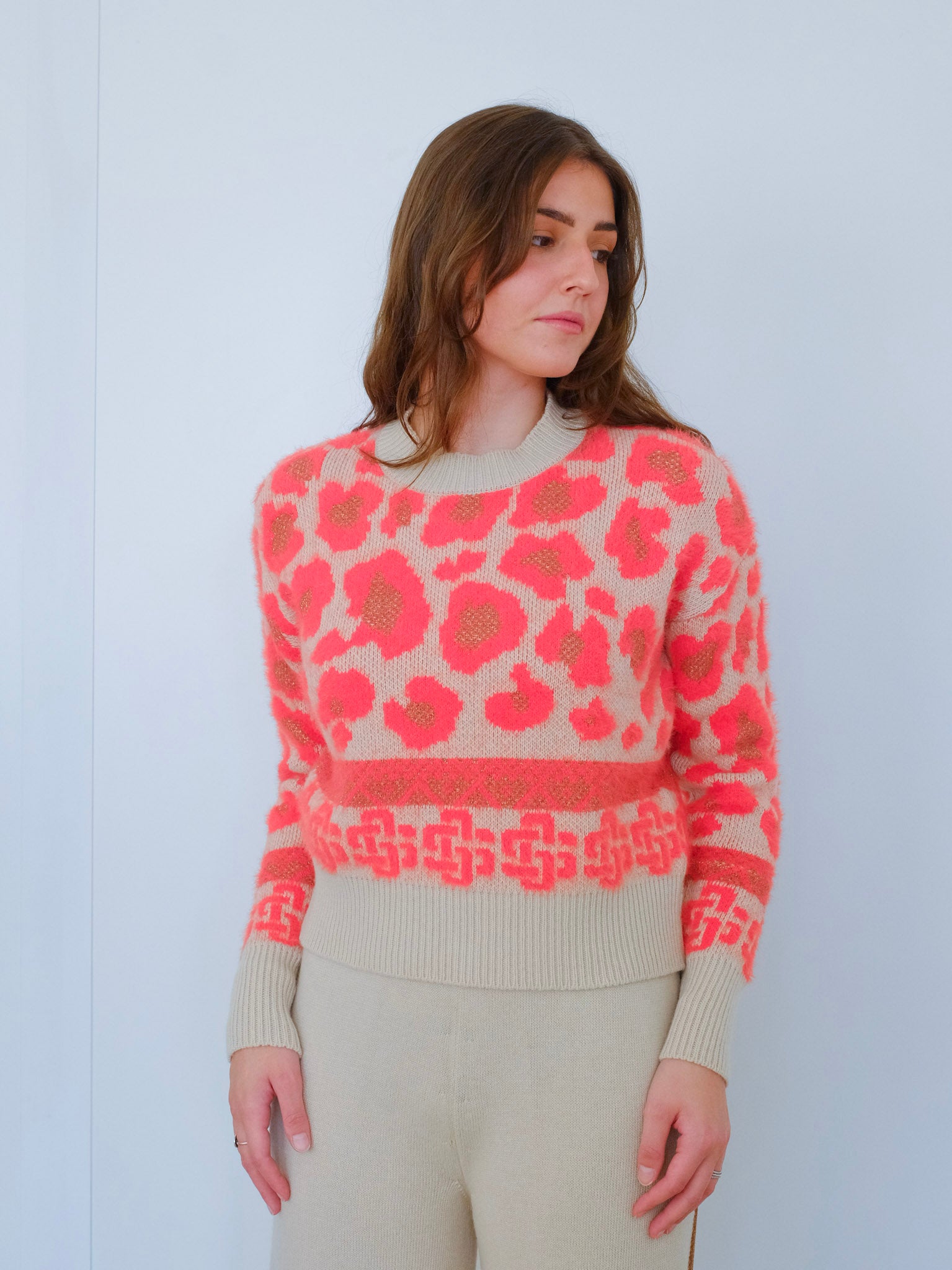 Maglione Jacquard girocollo