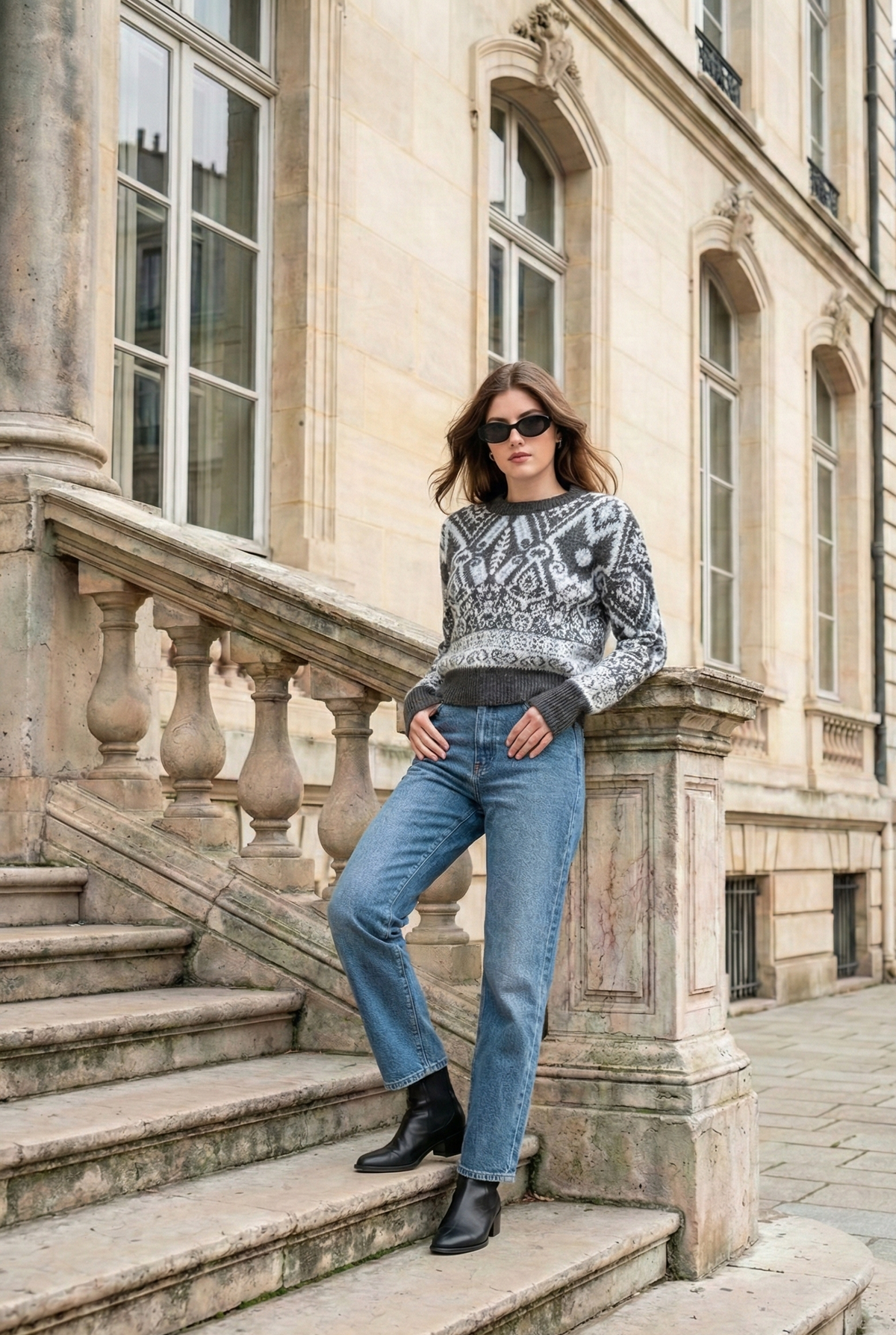 Girocollo Jacquard Heritage