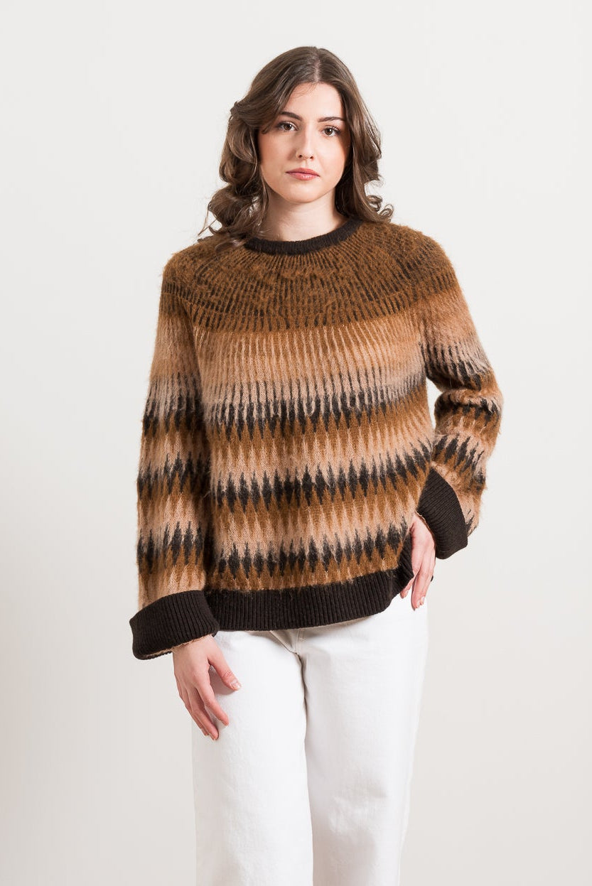 Girocollo Jacquard Vortex