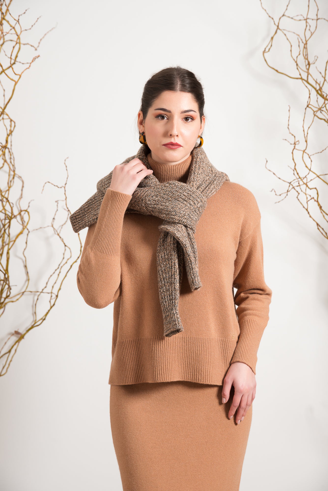 Dolcevita con Maniche Lunghe e Polsini a Coste