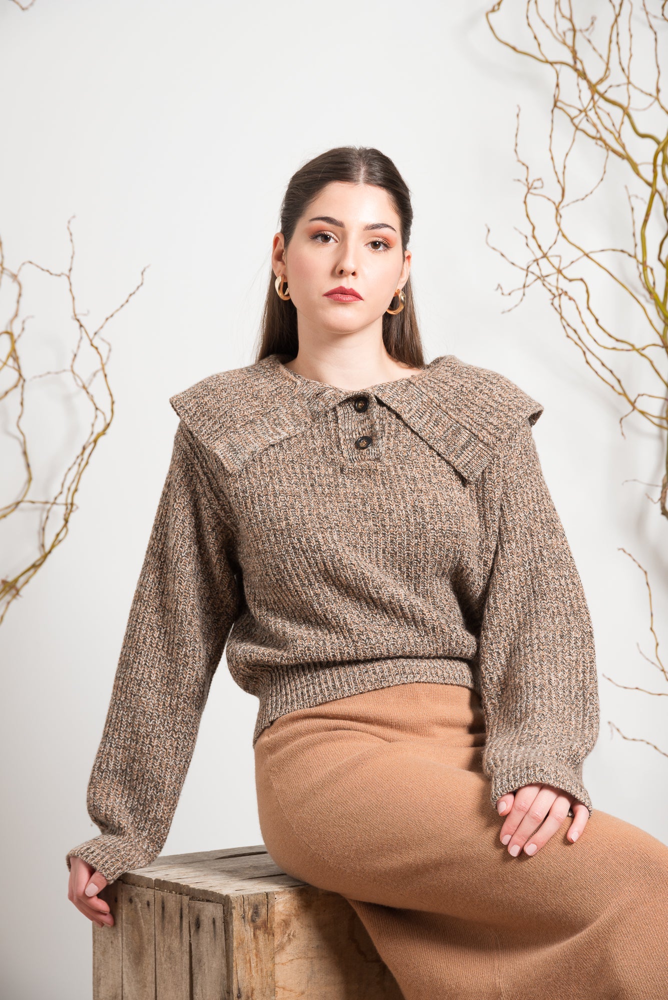 Maglione con Colletto a rever ST.GEORGES