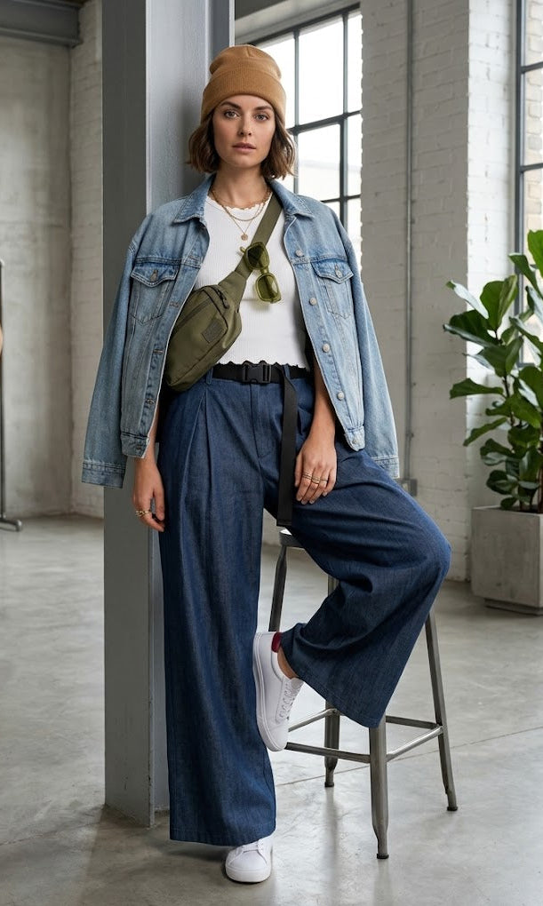 Pantalone Ampio Denim