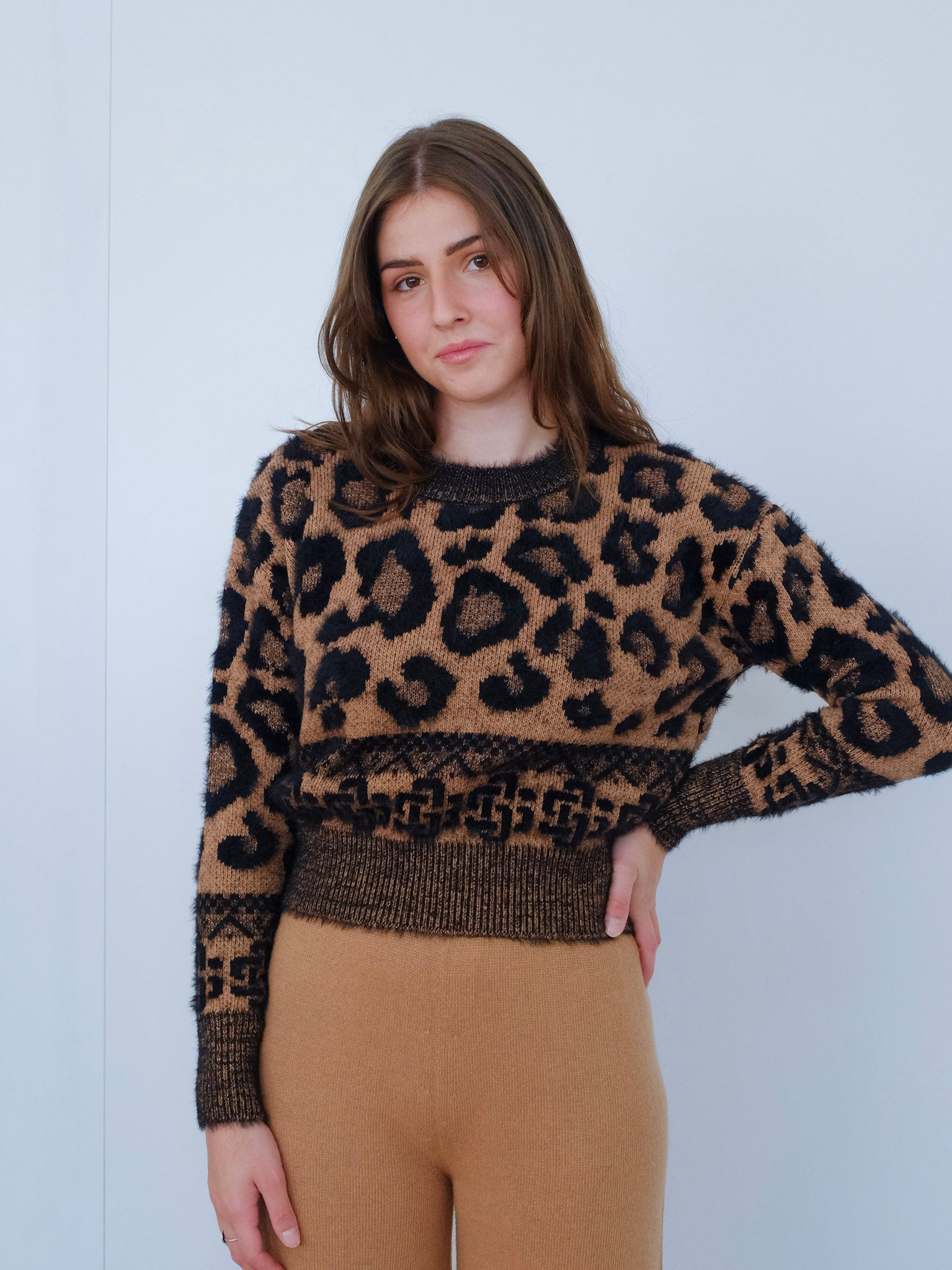 Maglione Jacquard girocollo