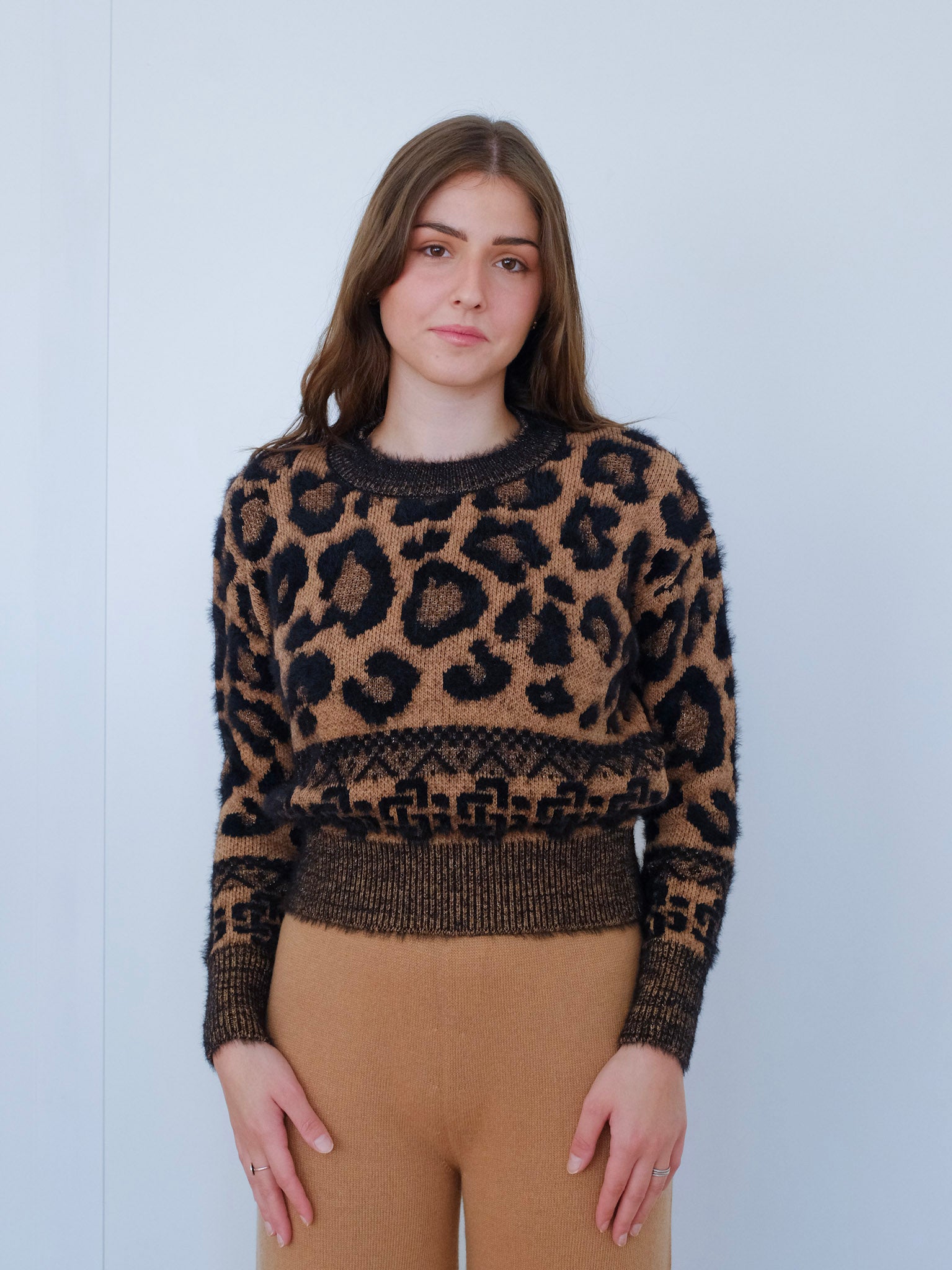 Maglione Jacquard girocollo