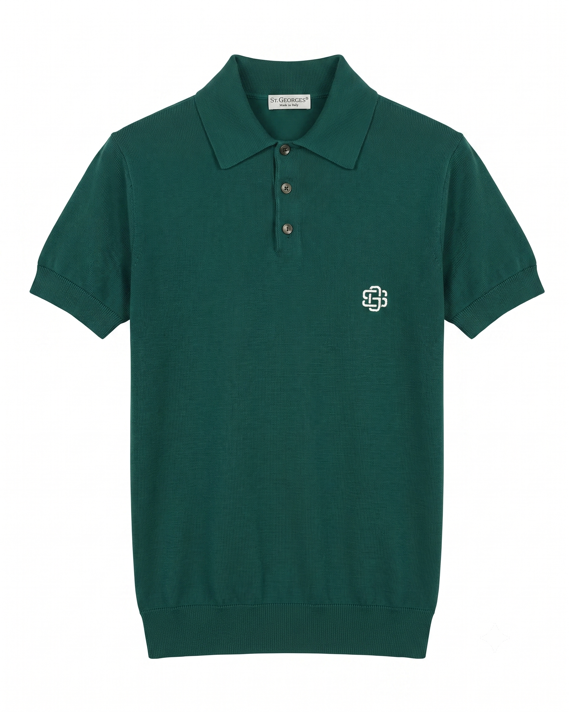 Polo in Cotone con bottoni e logo ricamato