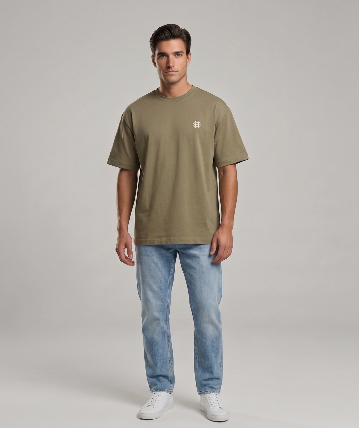 T-shirt uomo puro cotone oversize