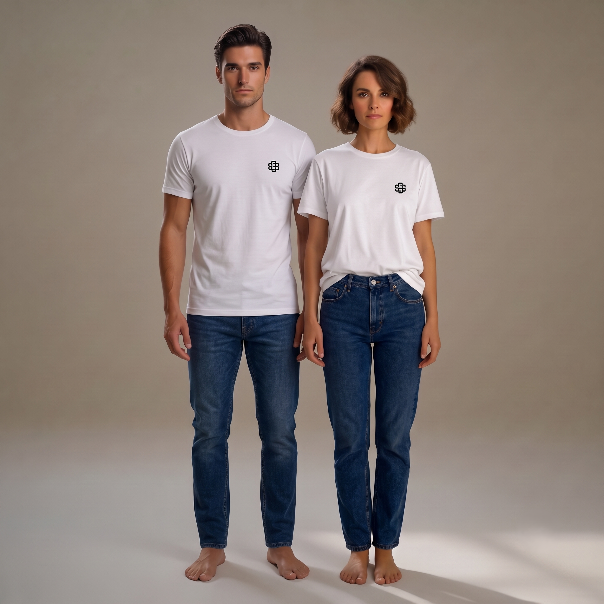 T-shirt unisex puro cotone con logo