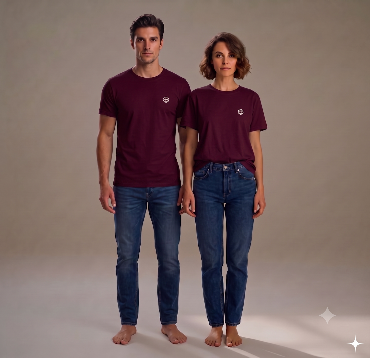 T-shirt unisex puro cotone con logo