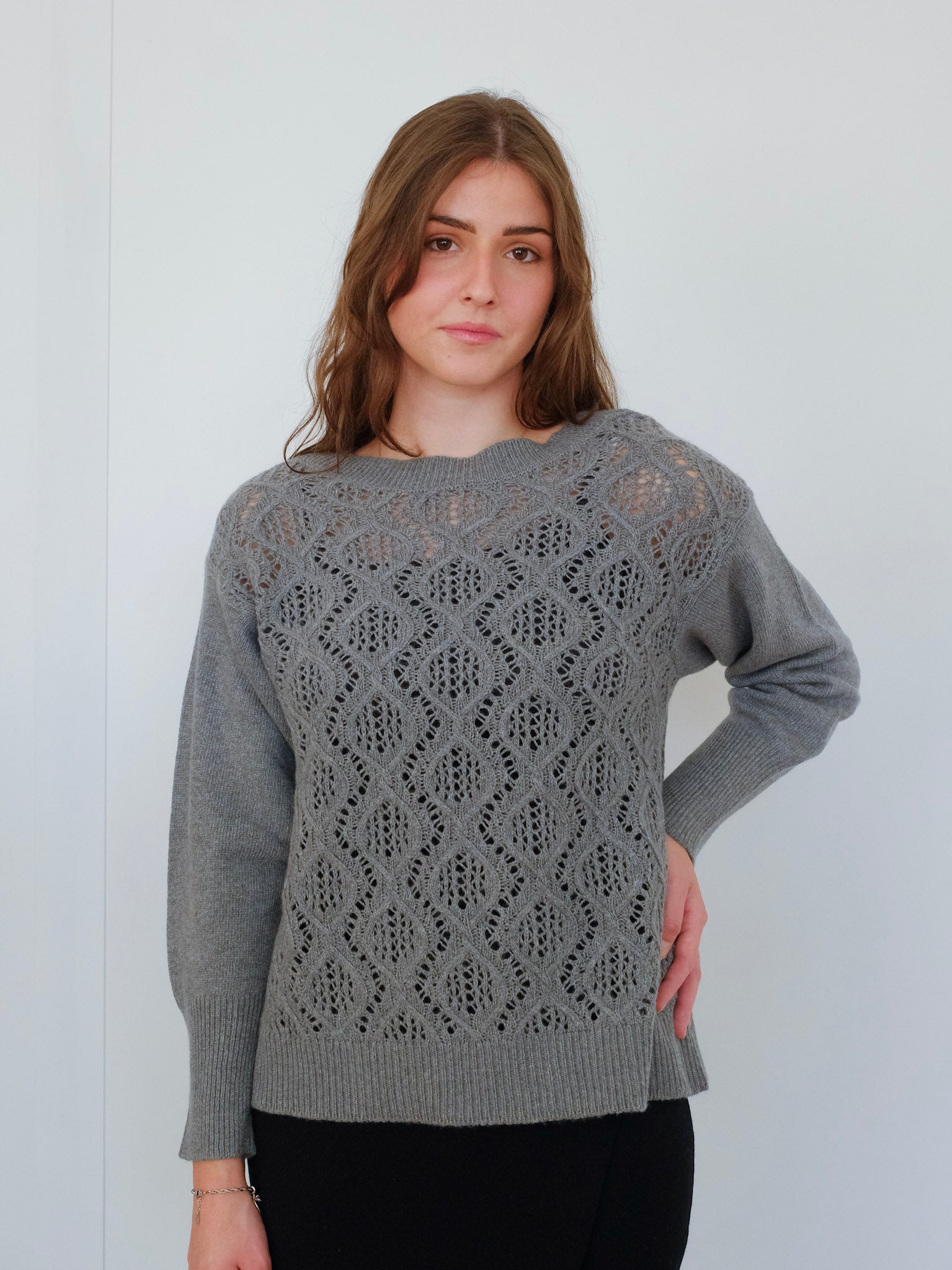 Maglia con Lavorazione Punto Pizzo