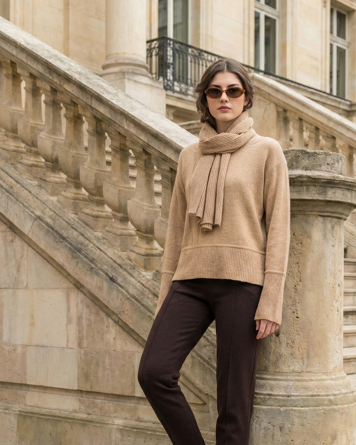 Girocollo in Cashmere Blend