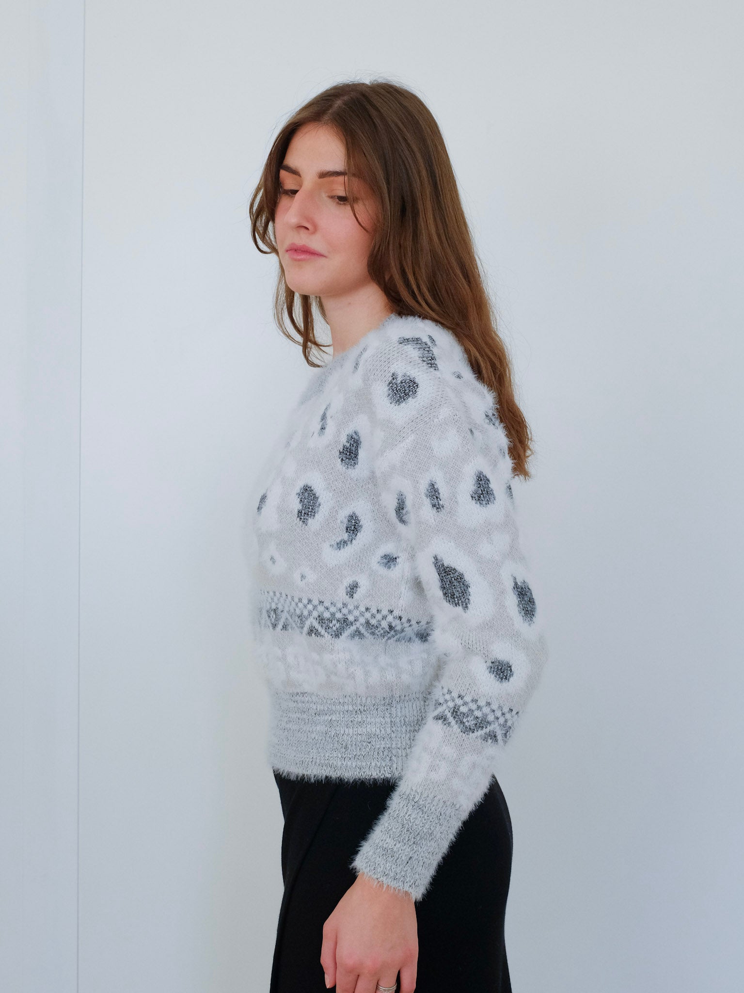 Maglione Jacquard girocollo