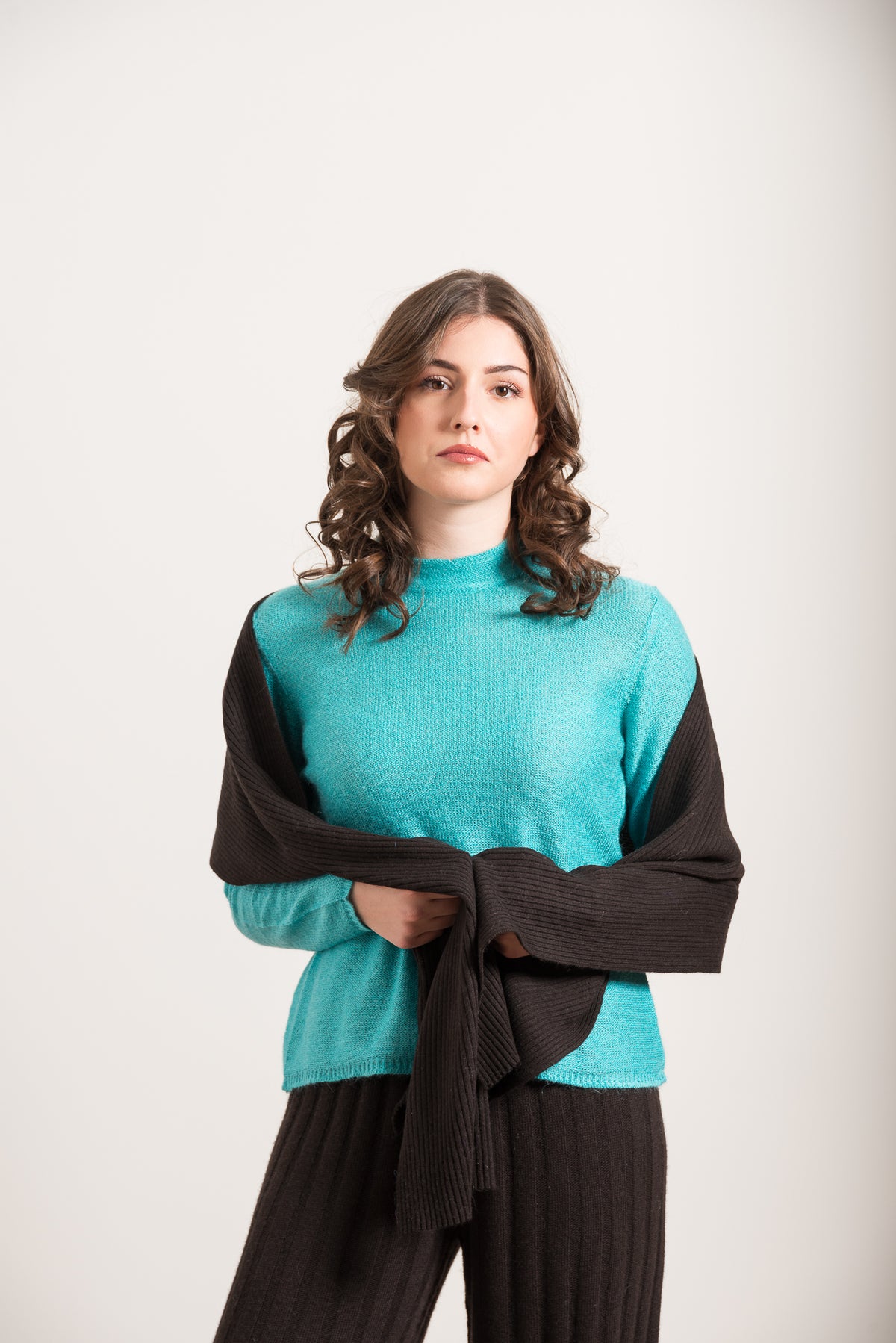 Maglia Collo Lupetto in Mohair