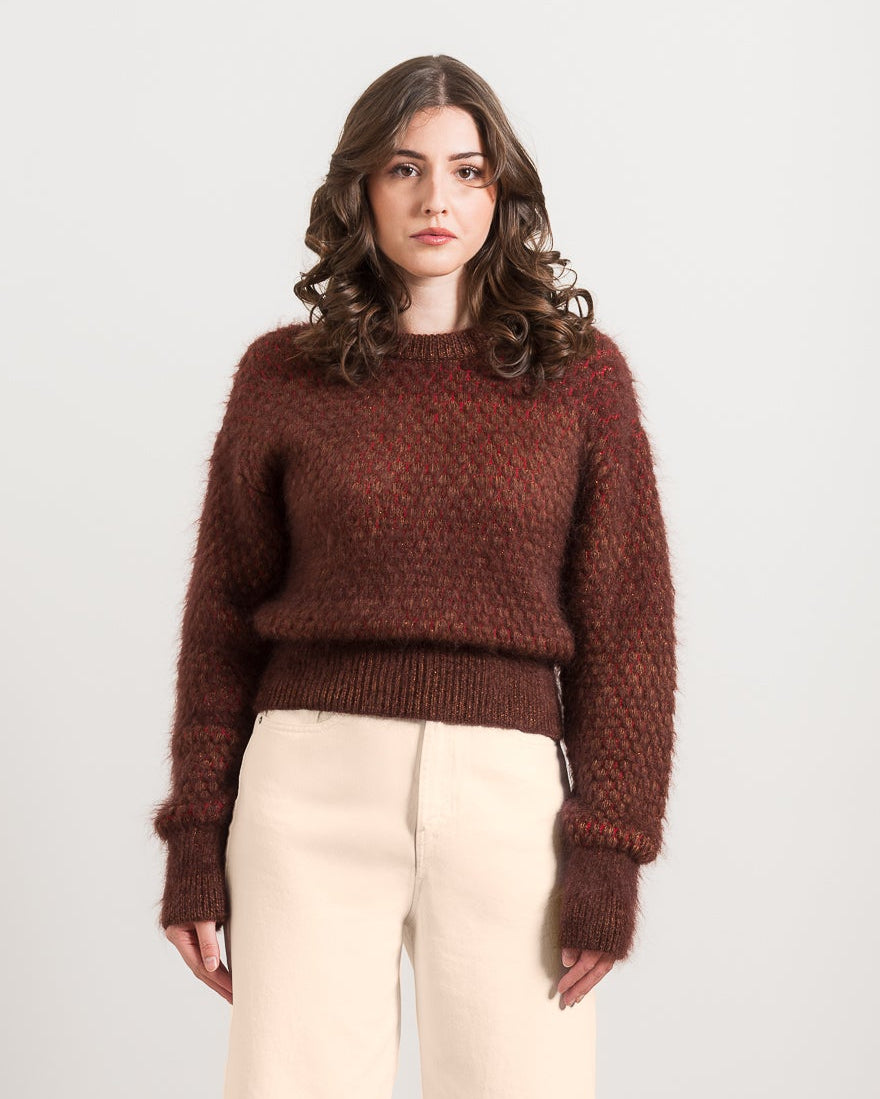 Maglia Mohair girocollo