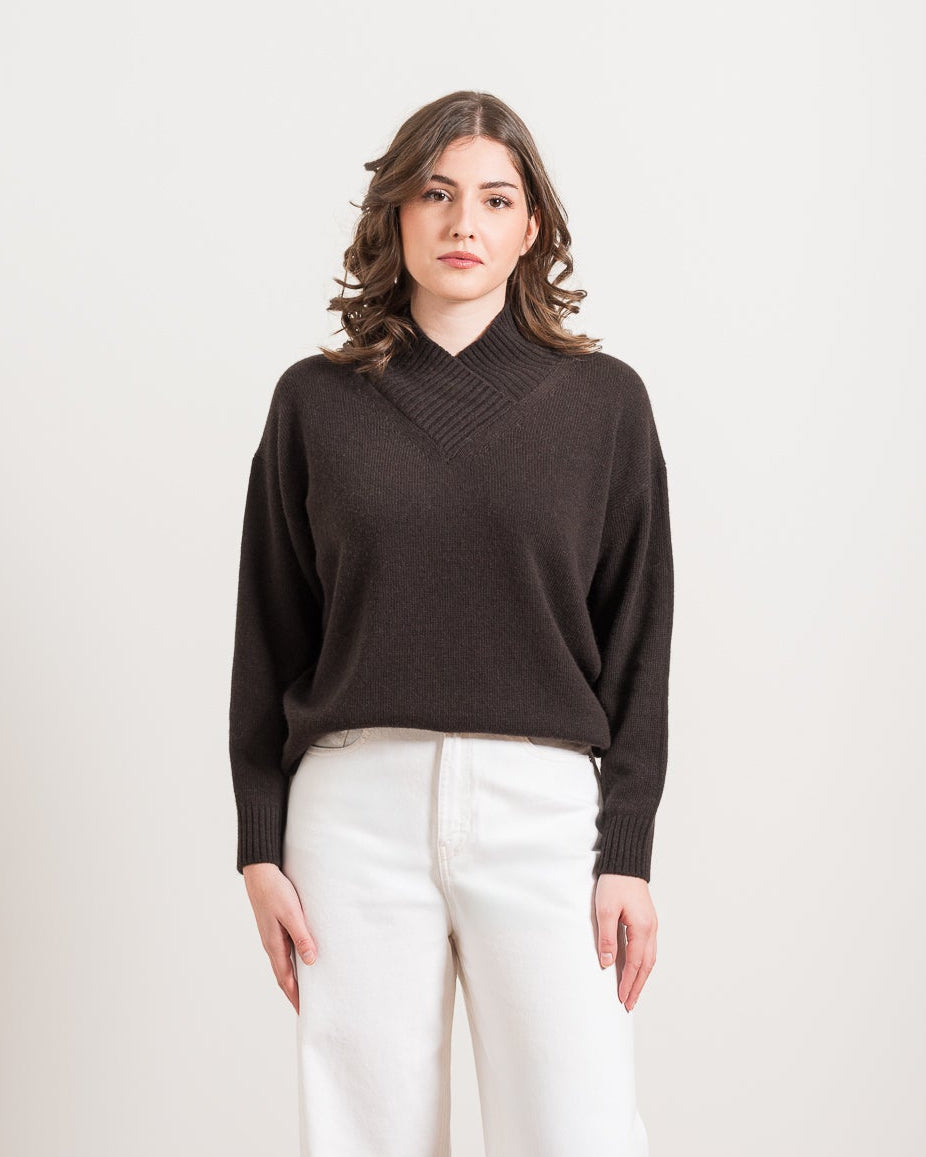 Maglia Scollo Incrociato
