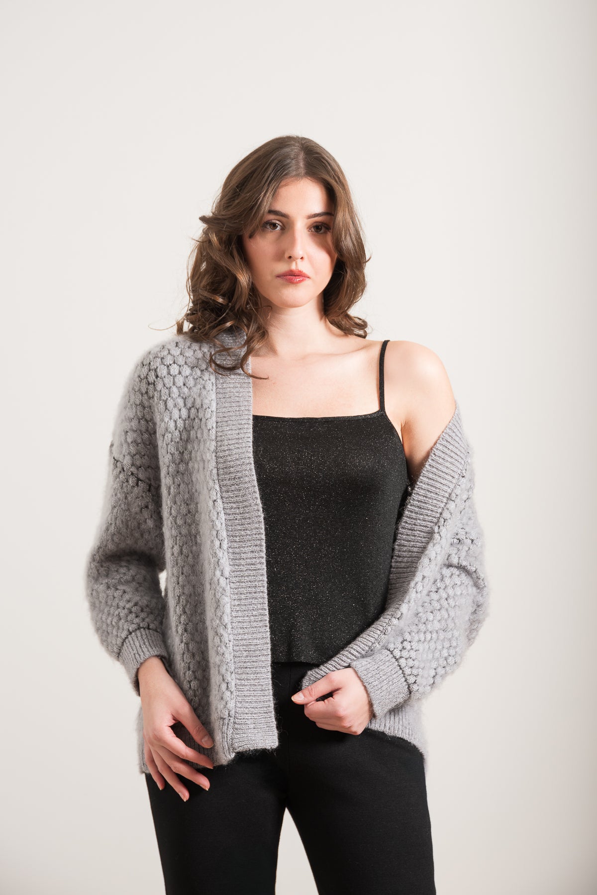 Cardigan in Mohair Garzato