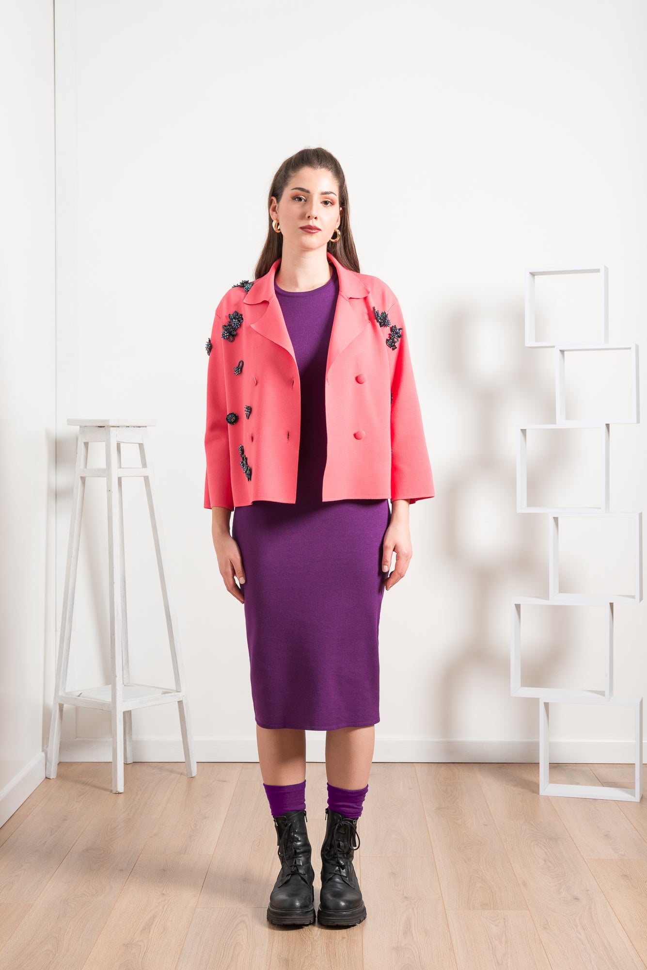 Giacca Doppiopetto con Applicazioni