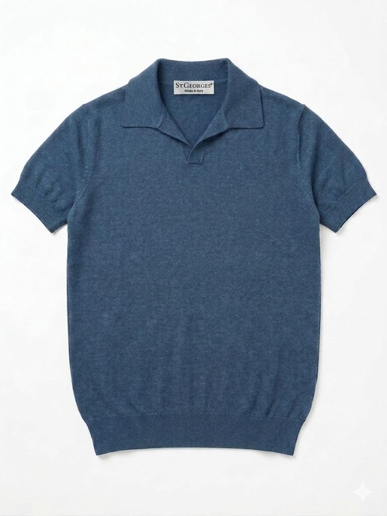 Polo in Cotone blu
