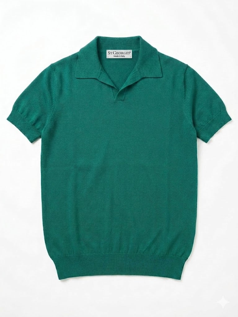Polo in Cotone verde